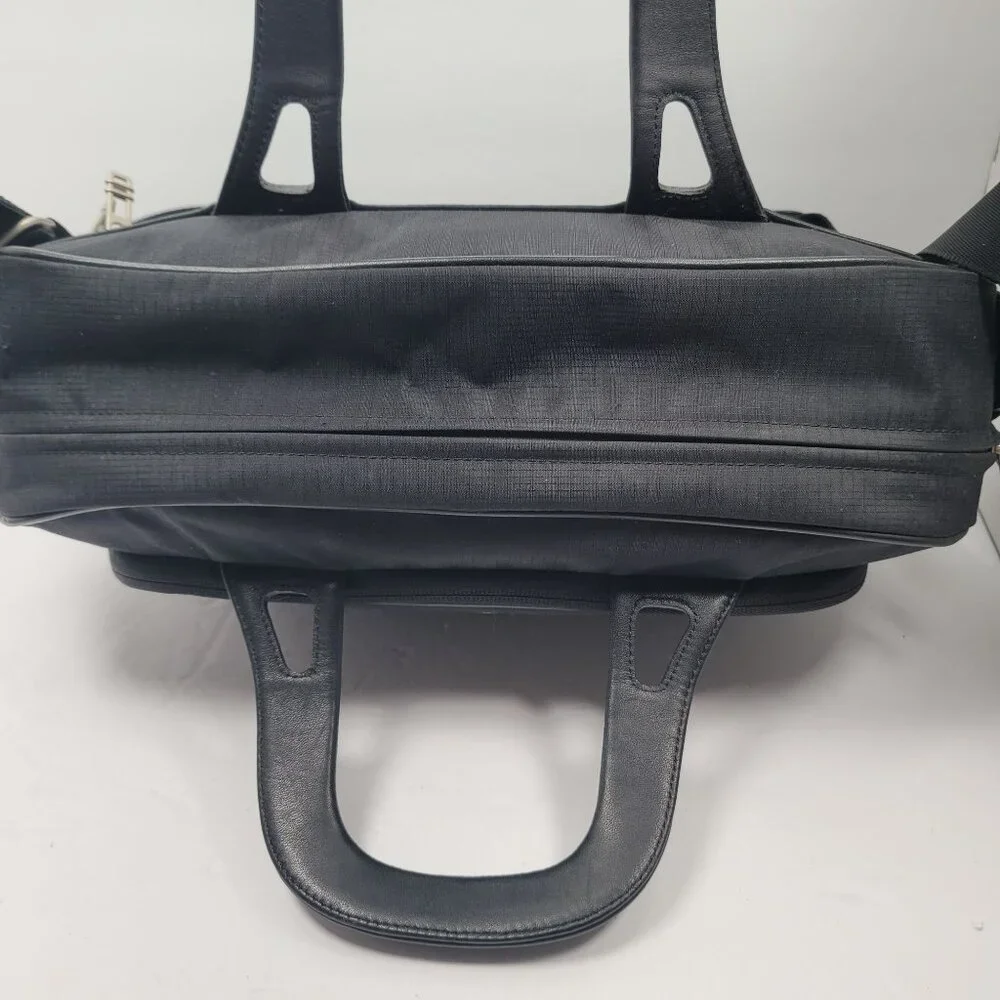 TUMI 2571D Men's Black Laptop Briefcase Shoulder Bag w/ Serial Number Tag